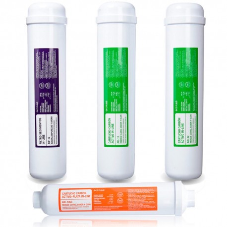 Ricambio o Kit di 4 Filtri per Osmosi Compatta ATH Genius