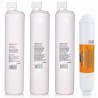 Kit di 4 filtri di ricambio per osmosi inversa, marca Green Filter, tipo CS, con post-filtro con Filettatura M 1/4"