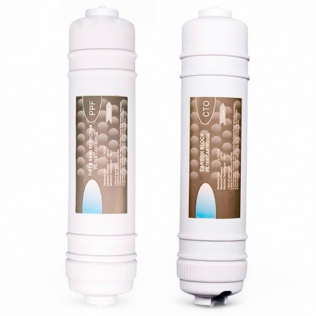 Kit di 2 filtri in linea di ricambio Fonpur sorgente di filtraggio ad attacco rapido tipo I spigot